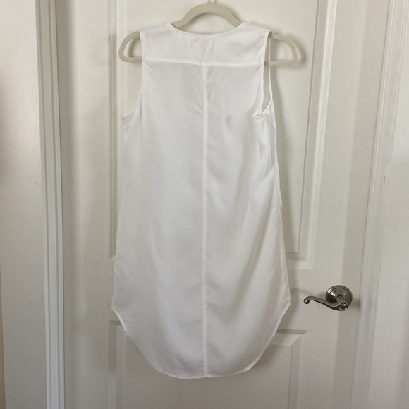 CLOTH & STONE Bright White Tencel Sleeveless Dress - Picture 5 of 5
